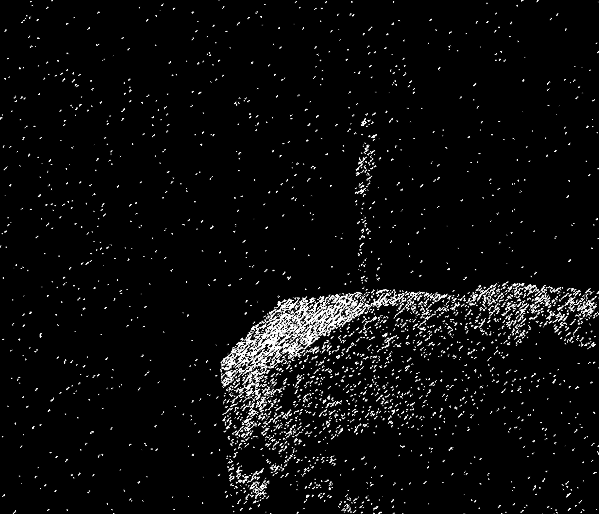 Close-up detail of Abyss by Adolf Vatnikaj showing artwork texture and composition