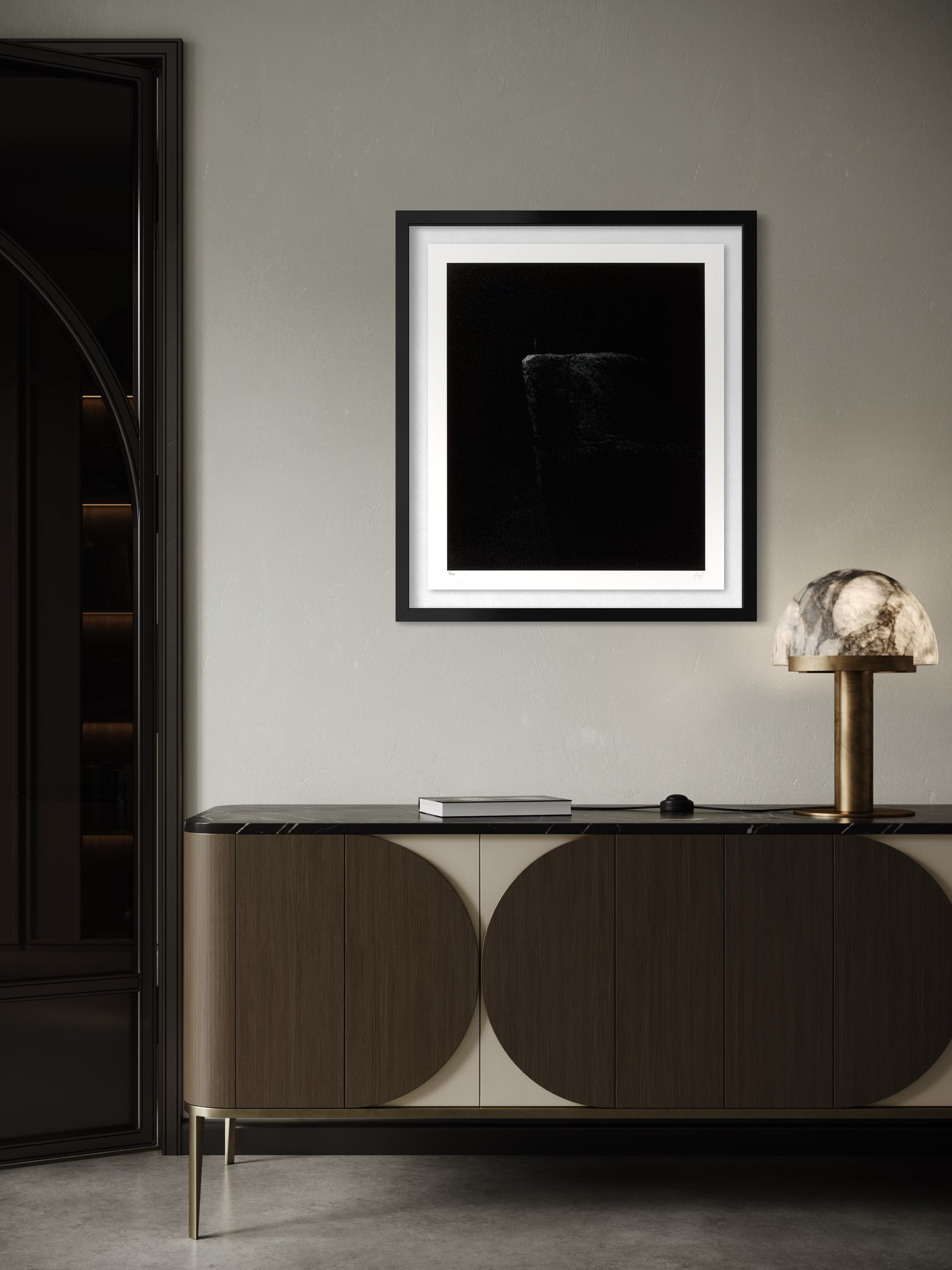 Abyss by Adolf Vatnikaj displayed as a framed art print in an interior