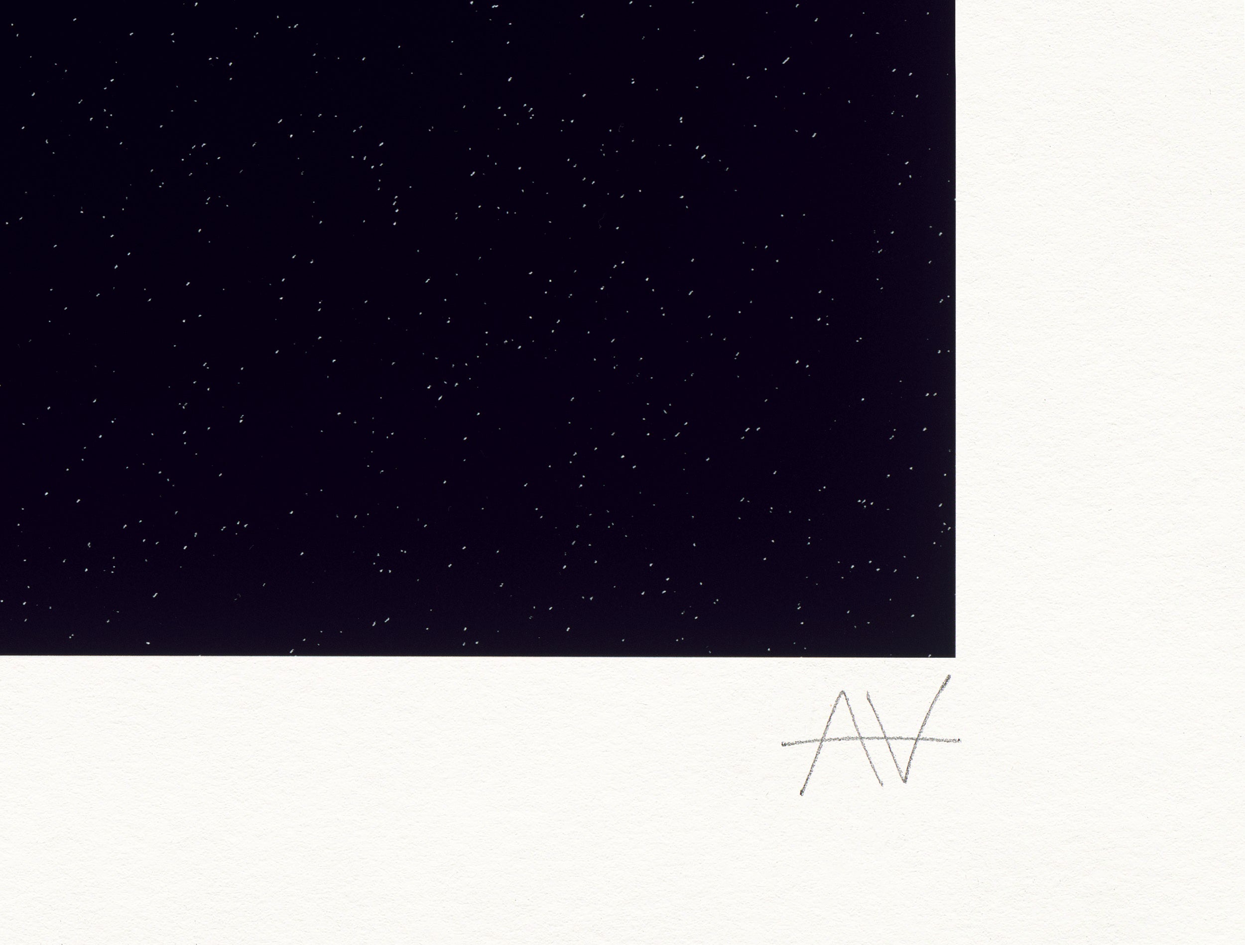 Artist signature on Abyss limited edition print by Adolf Vatnikaj