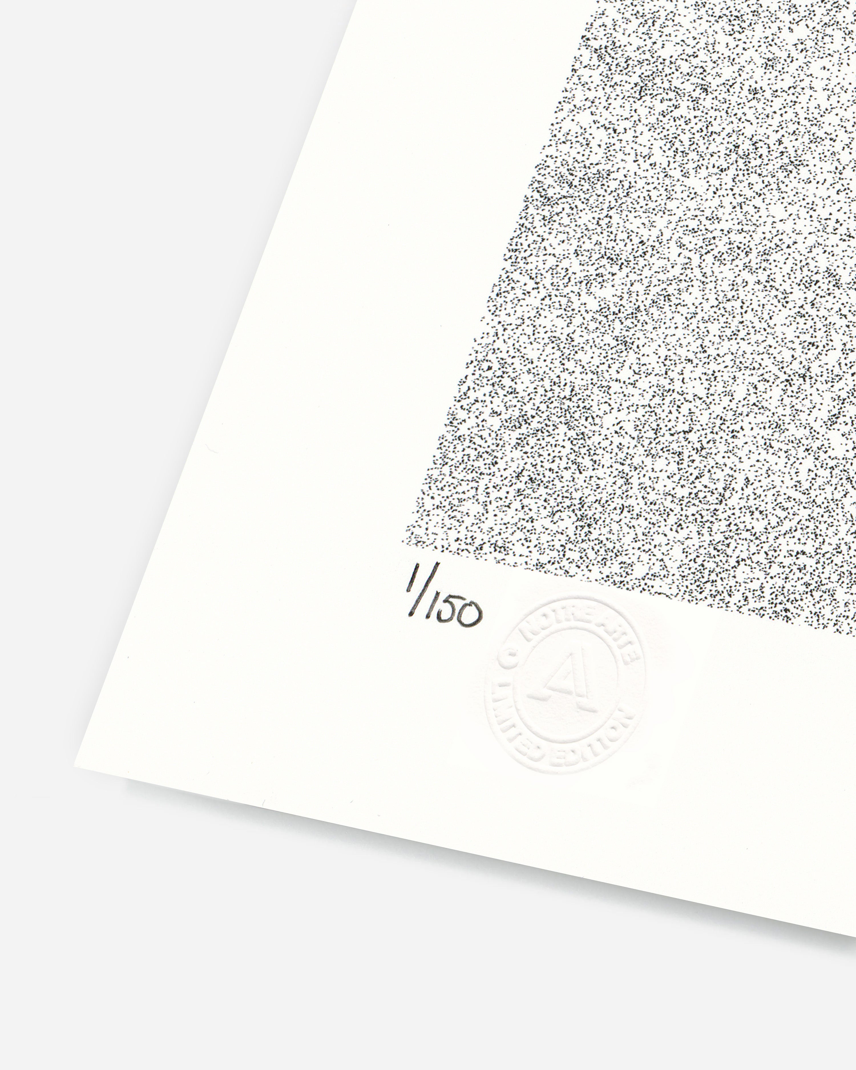 Numbered edition detail of Anima by Adolf Vatnikaj
