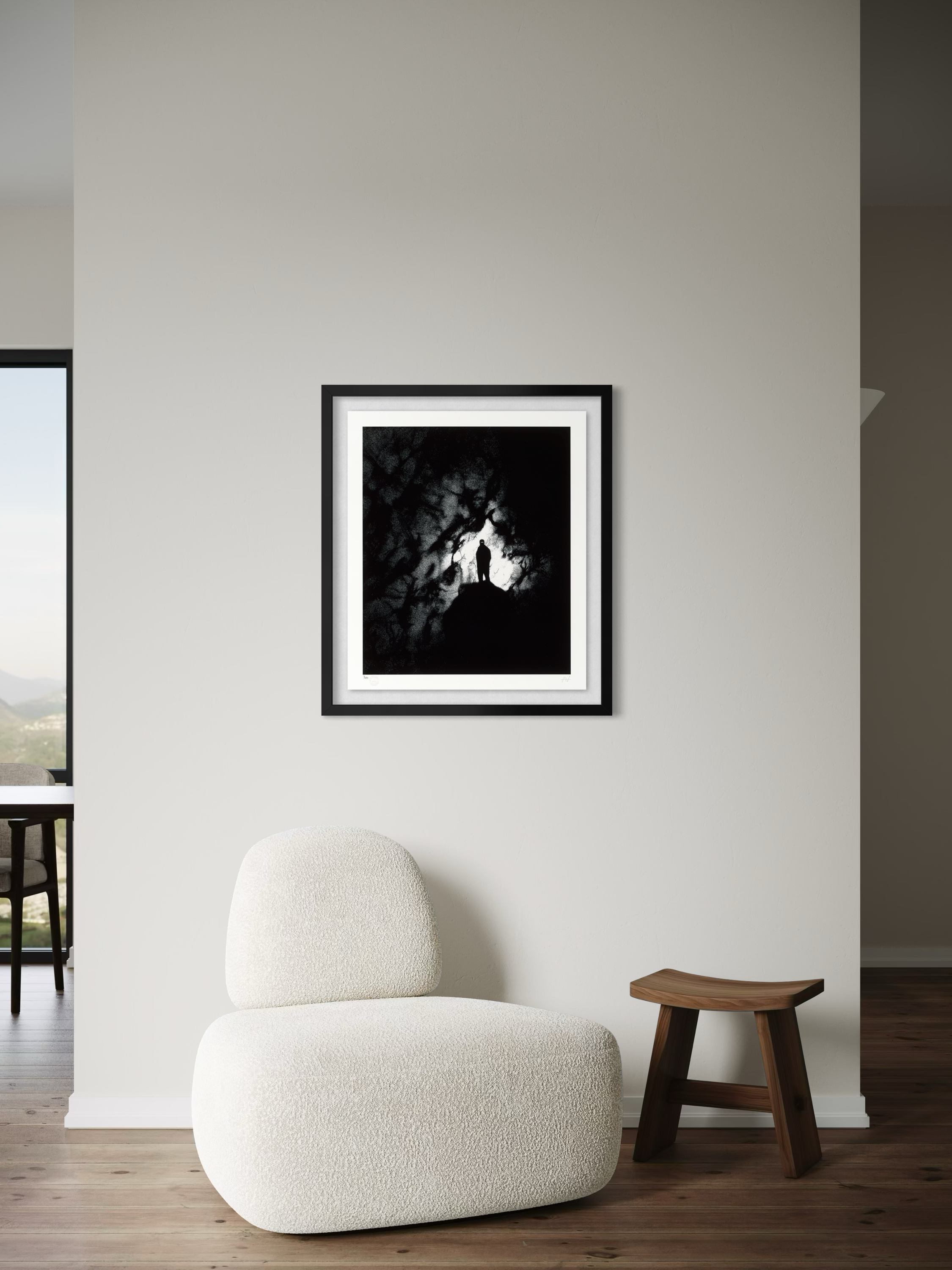 Echoes by Adolf Vatnikaj displayed as a framed art print in an interior