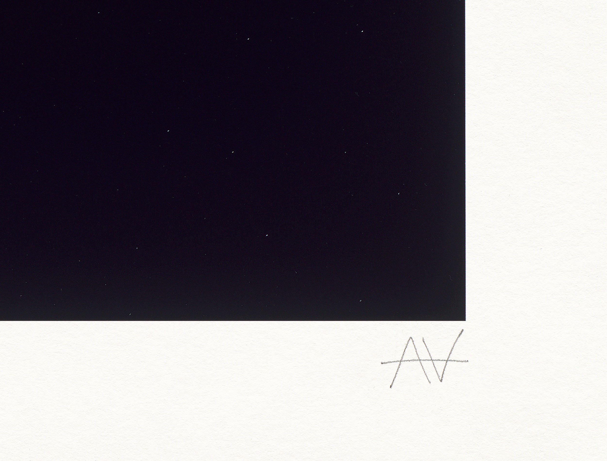 Artist signature on Echoes limited edition print by Adolf Vatnikaj