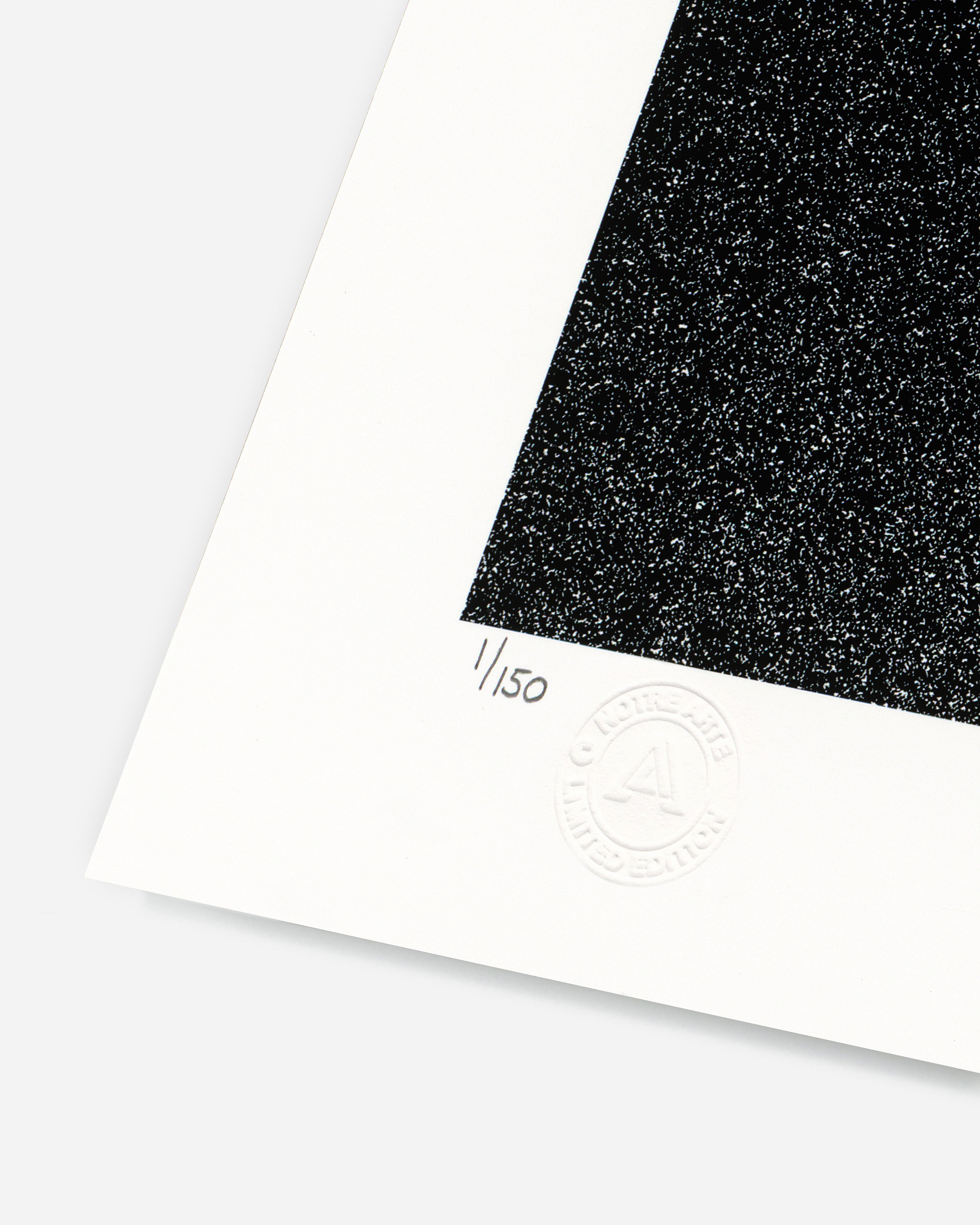 Numbered edition detail of Everything in Between by Adolf Vatnikaj