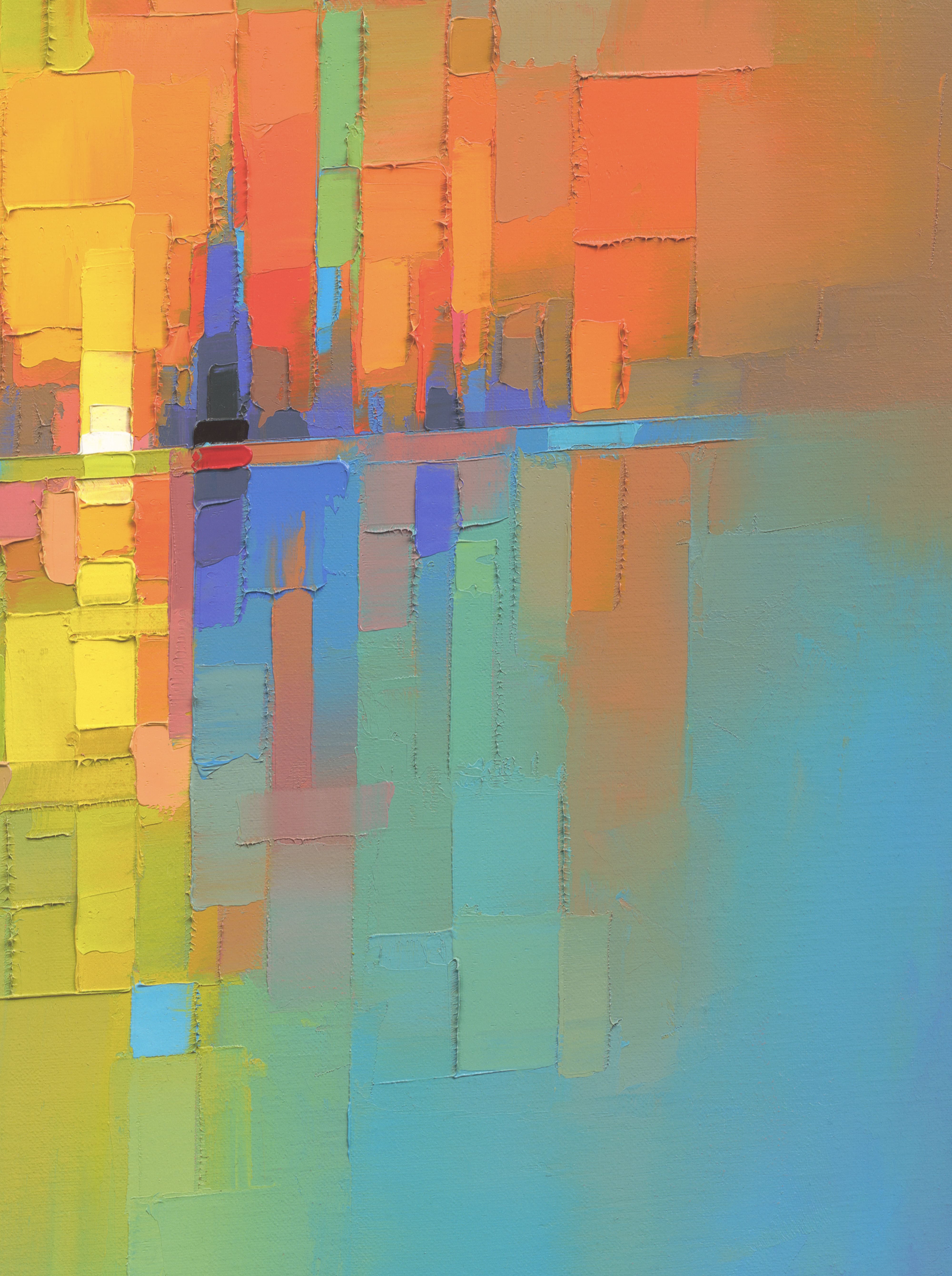 Angled detail view of HORIZON by Jason Anderson limited edition print