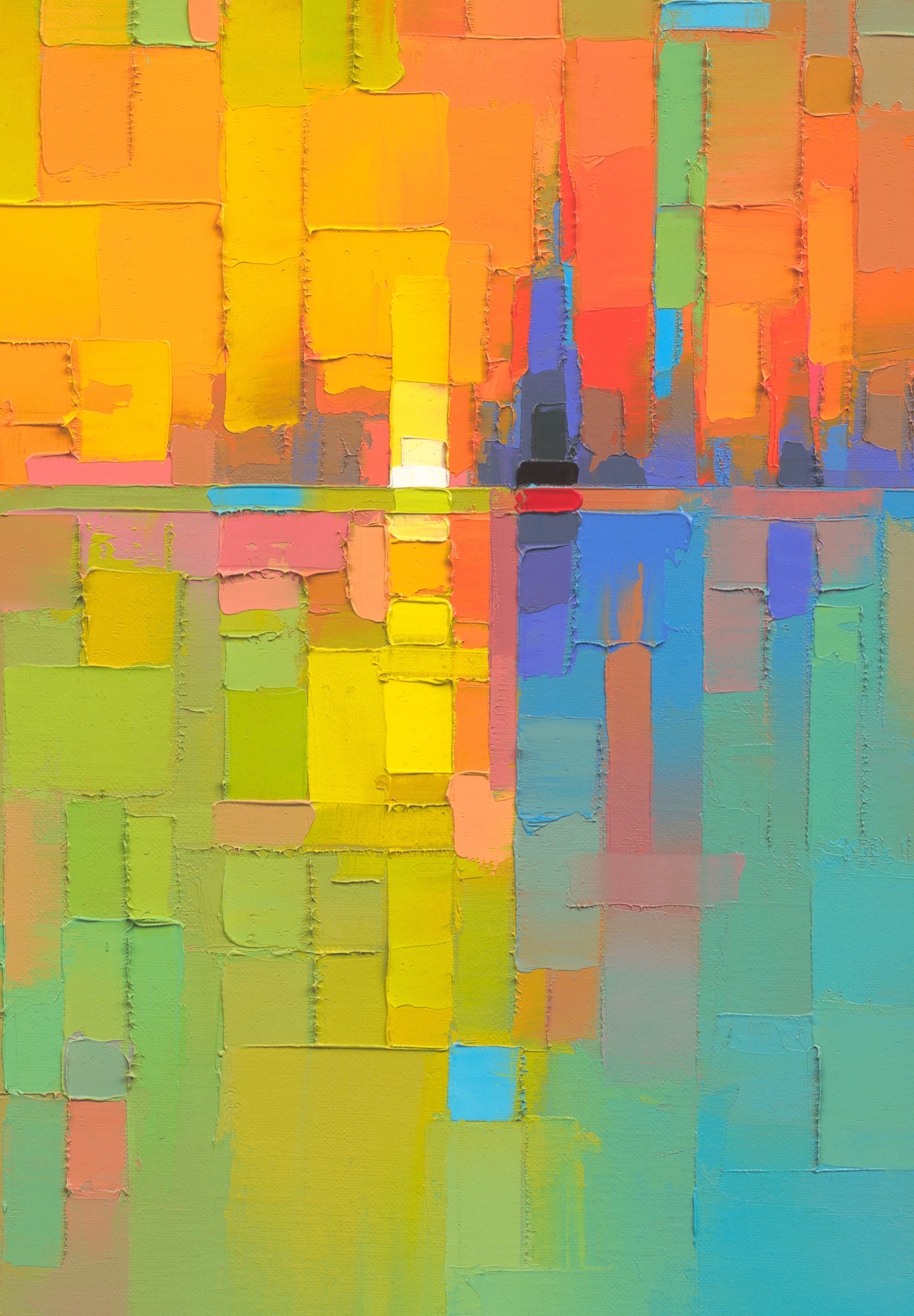 Detail photograph of HORIZON by Jason Anderson limited edition textured print