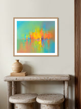 HORIZON by Jason Anderson displayed as a framed art print in an interior