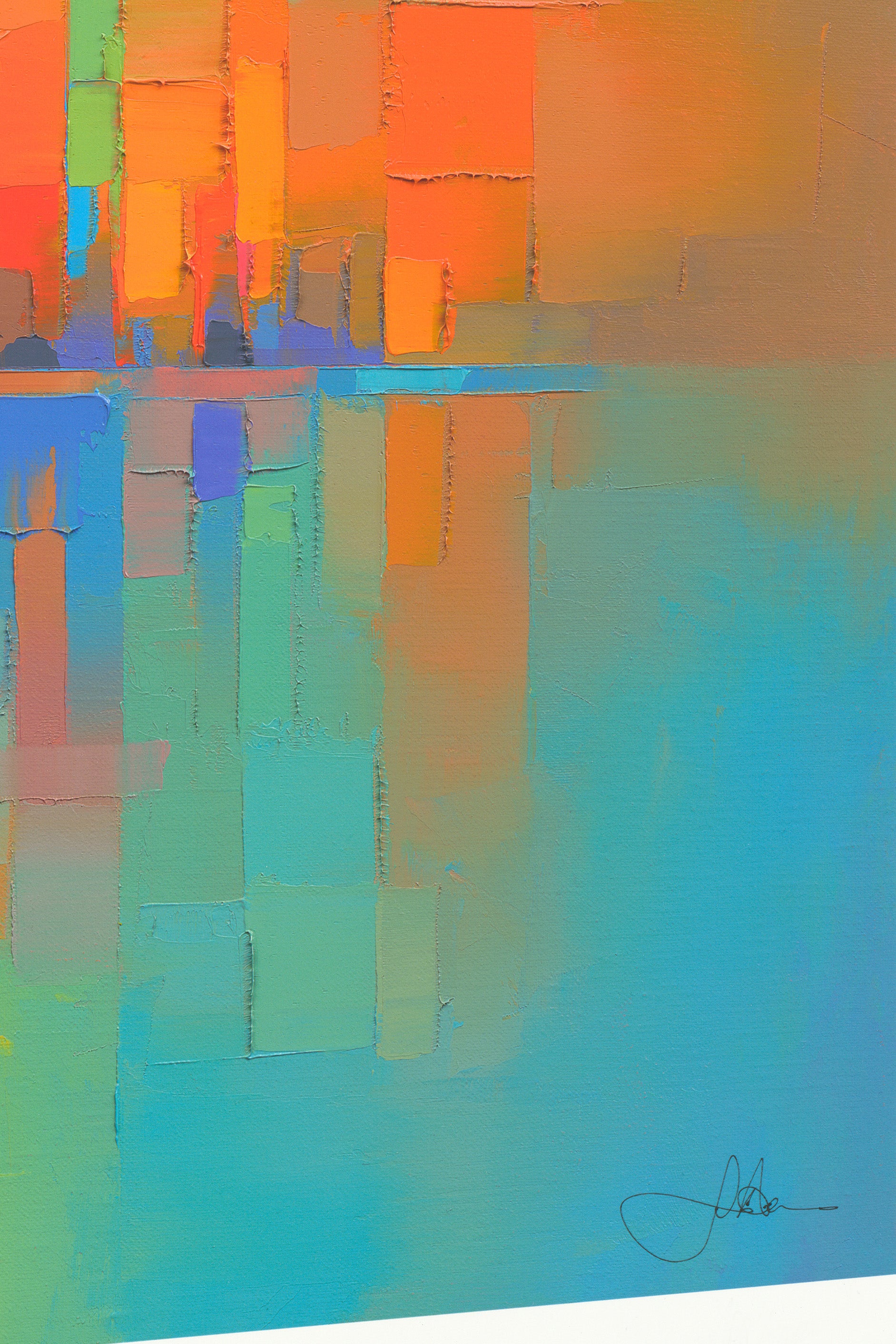 Close-up detail of HORIZON by Jason Anderson showing print texture