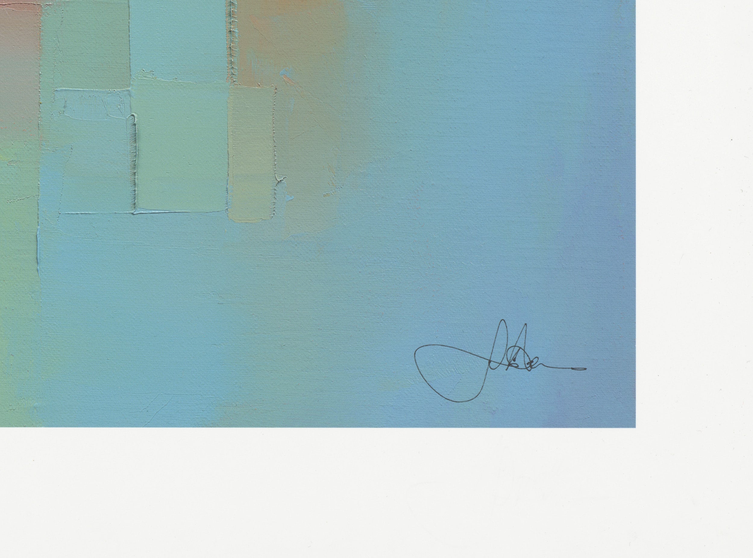 Artist signature on HORIZON limited edition print by Jason Anderson