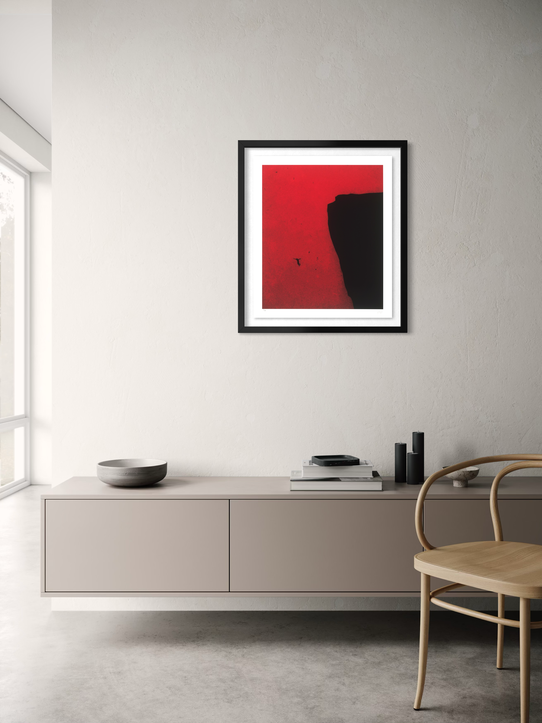 Outsider by Adolf Vatnikaj displayed as a framed art print in an interior