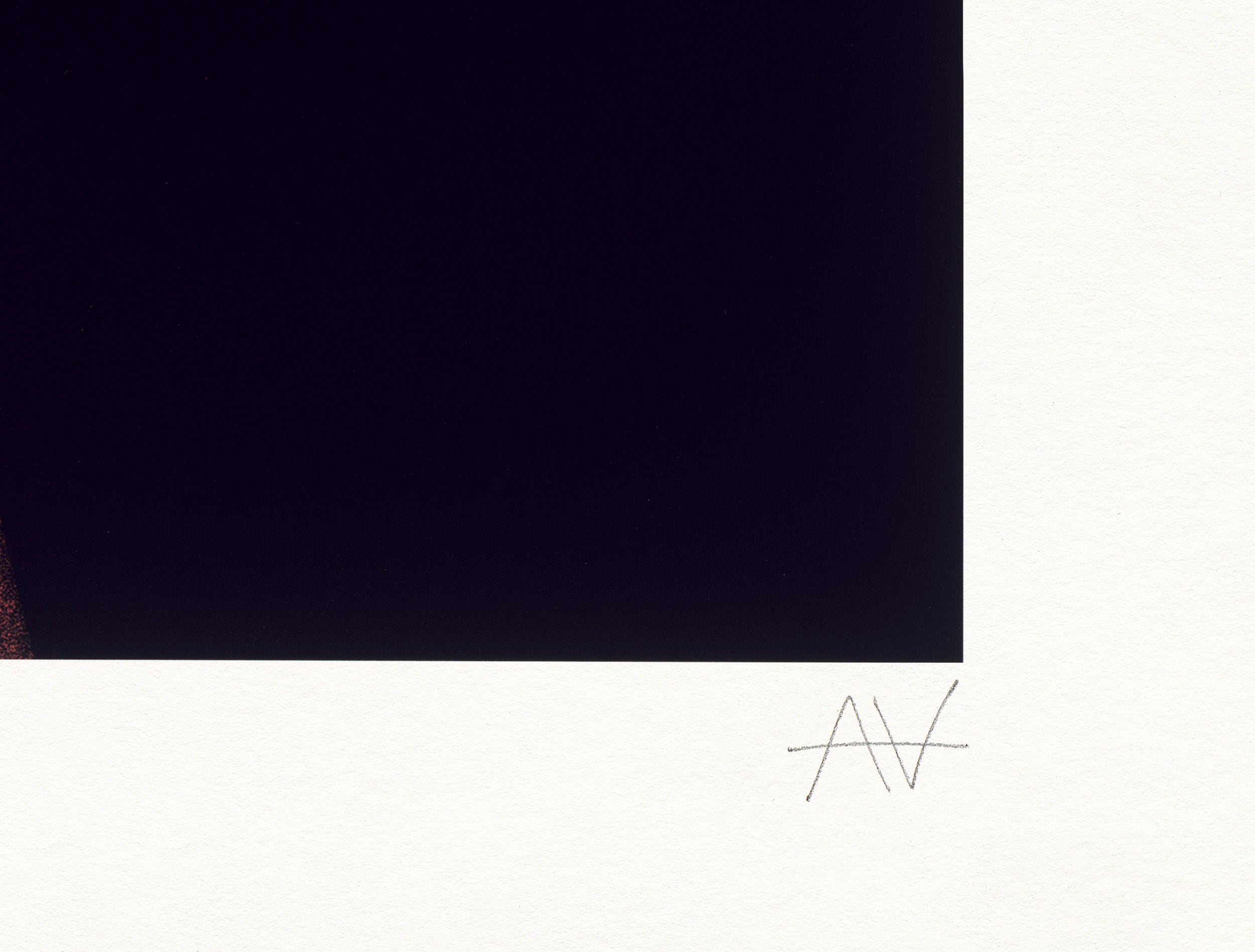 Artist signature on Outsider limited edition print by Adolf Vatnikaj