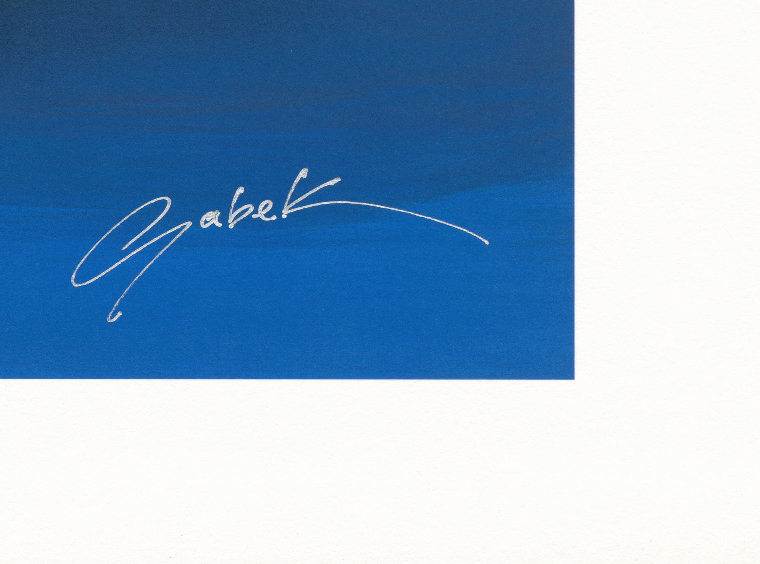 Artist signature on Reflection limited edition print by Sabek
