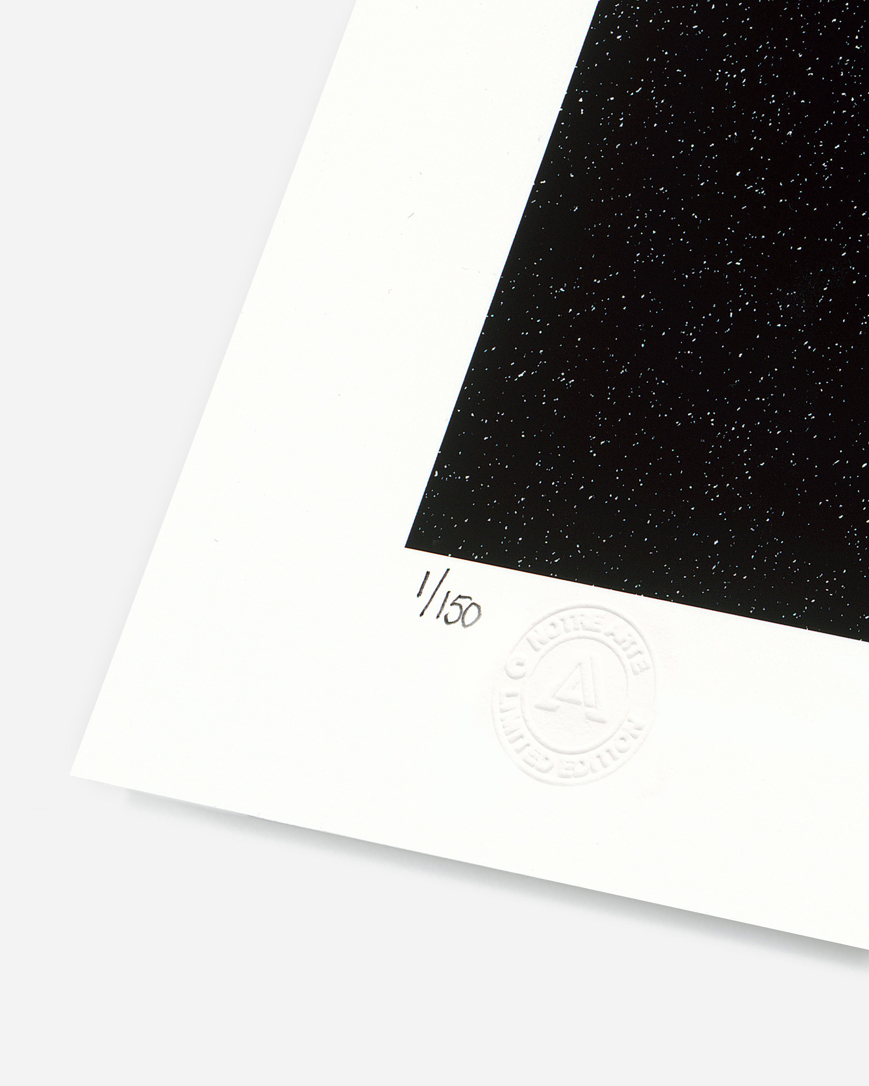 Numbered edition detail of Unsaid by Adolf Vatnikaj