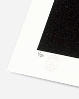 Numbered edition detail of Unsaid by Adolf Vatnikaj